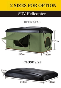 Tienda de techo de coche de camping 4x4 de alta calidad CE tienda de lona automática de carcasa dura para camión tipo de refuerzo recto para la venta - Product Image 4