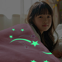 Großhandel Interaktive Leuchtende Flanell-Decke mit Lichtzeichnungen, Kreative Leuchtende Bedruckte Kinderdecke, Geburtstagsgeschenk mit Eigenem Logo OEM