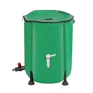 250 Liters Foldable Rain Barrel PVC Tarpaulin Collapsible Water Tank