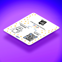 Impression personnalisée Puce Nfc Carte Google Avis Carte Pop Up Carte d'examen Nfc N213 215 216 Plaque Google Play
