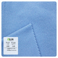 Vente en gros de tissu en polaire tricoté 140 g/m², brossé des deux côtés, 100 % polyester