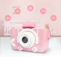 Produsen kamera Video anak-anak Mini lensa ganda lucu anak-anak cetak instan 1 tahun fitur CMOS pencitraan garansi MicroSD
