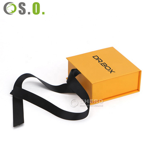 Caja de Papel para Joyería de Alta Gama, Caja de Regalo Plegable con Imán para Anillos y Aretes, con Cinta de Satén, Caja para Guardar Anillos - Product Image 4