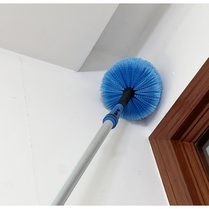 Brosse télescopique en aluminium de 2 mètres pour toile d'araignée Brosse pour le nettoyage de la maison Brosse de nettoyage de plafond à long bâton - Product Image 3