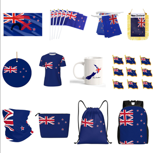 Kit de supporter de football néo-zélandais 2026 : Mug, sac à cordon, drapeau à ficelle, épingles, sac à dos, maillot de football, pour encourager - Product Image 1