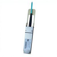 Kabel Optik Aktif Kompatibilitas Luas 100G QSFP28 AOC Garansi 3 Tahun untuk Interkoneksi Pusat Data Jaringan InfiniBand EDR