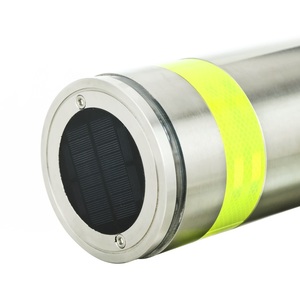 Anillo LED Reflectante Desmontable de Acero Inoxidable 304 para Baliza 360 °   Poste Anticollisiones Visible y Removible para Áreas con Poca Luz - Product Image 1