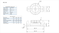 Engranaje de amortiguación giratorio de nailon, engranaje amortiguador de plástico, engranaje de amortiguación de plástico de ingeniería para la tapa interior del guantera del automóvil