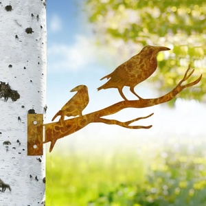 Ornement de jardin Bunny Climber, CaterpillarGirl Wolf, Modern Edge Dance Dwarf Penguin, Articles Rusted Work Eagle S - Product Image 3