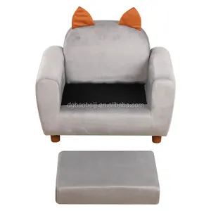 Cat Ears Children's Baby Sofa Odorless Children's Sofa Furniture Removable Sponge Cushion Children's Stool