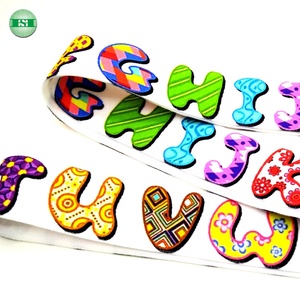 Tùy chỉnh dễ thương chữ in đàn hồi Dây thắt lưng cho trẻ em đồ lót thân thiện với môi siêu mềm với kích thước da từ 3/4 inch đến 2 inch - Product Image 1