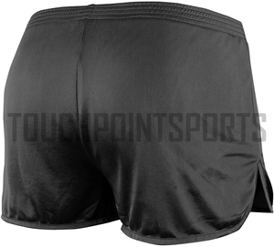 Pantalones cortos de algodón con cordón para hombre, ropa deportiva masculina, con logotipo personalizado en blanco, para gimnasio, color liso - Product Image 3