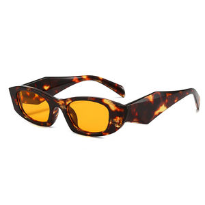 Новые модные солнцезащитные очки с индивидуальным логотипом для женщин и мужчин, дизайнерские очки UV400, леопардовая шестиугольная оправа, унисекс, роскошные классические солнцезащитные очки - Product Image 5