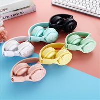 Écouteurs Macaron pour enfants, écouteurs sans fil à dents bleues, casques stéréo pliables, casques de jeu, écouteurs intra-auriculaires