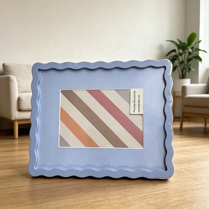 Cadre <span class=keywords><strong>photo</strong></span> en MDF décoratif à bords ondulés 5x7 pouces 8x10, cadre <span class=keywords><strong>photo</strong></span> en bois pour table, pour enfants, bricolage artistique - Product Image 4