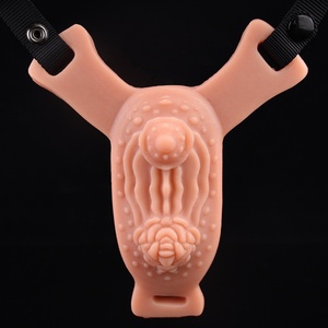 FAAK Vibrador con Forma de Vagina, Estimulador de Fricción, Simulador de Coño Realista, Juguetes Sexuales para Lesbianas - Product Image 3