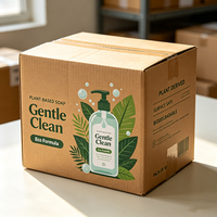 Boîte d'expédition de luxe en carton ondulé pour ustensiles de cuisine, imprimée numériquement, motif citron frais, dégraissant, production 72H, étanche