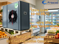 FRIOCOO R744 CO2 DC Inverter Condensatie-eenheid Koelinstallatie voor fruit, groenten en vershoudruimtes, vriescel, buitengebruik