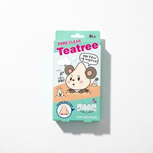 Tiras Nasales HATHERINE Tea Tree 8 Unidades Calmantes y Limpiadoras de Poros Para Todo Tipo de Piel - Product Image 1