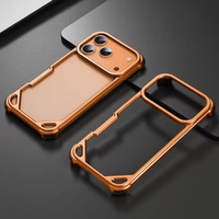 Étui de téléphone minimaliste ultra-fin en métal avec charge magnétique sans fil pour iPhone 16 Pro Max 17Air 15 14 13 Pro Max