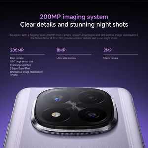 En stock, téléphone portable Xiaomi Redmi Note 14 Pro Plus 5G, écran AMOLED 6,67 pouces, Snapdragon 7s Gen 3, HyperCharge 120W, appareil photo 200MP OIS - Product Image 4