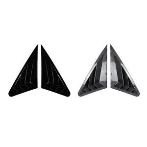 Autocollant de fenêtre arrière pour Audi A3 8V berline 2014-2020, texture carbone noir piano, adhésif ABS - Product Image 3