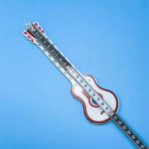 Thermomètre à eau créatif en forme de guitare, rouge, Fahrenheit Celsius, à mercure, pour la mesure scientifique de la température, vente directe 1 Yuan - Product Image 5