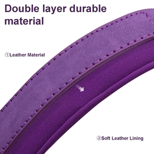 Weich gepolstertes Hunde halsband aus Leder Atmungsaktiv Verstellbares wasserdichtes taktisches Haustier halsband mit Metalls chnalle für kleine mittelgroße Hunde - Product Image 5