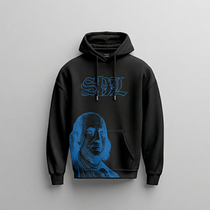 Custom Designs Skysdalimittt 350gsm 100% Cotton Knitted Casual Front Logo Hoodie Loose Fit Anti-shrink Pocket Design Men's - Product Image 1