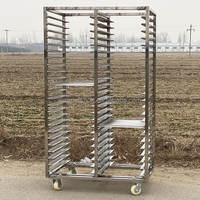 Chariot à 15/16/30/32 niveaux / Chariot de rangement en acier inoxydable 201 304 de qualité alimentaire pour plateaux de cuisson et séchage au four