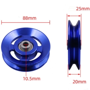 Günstiger Preis 70mm Fitness Gym Sport teil Kabel rad Aluminium legierung Riemens cheibe - Product Image 5