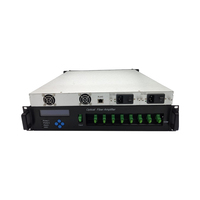 Amplificador de Fibra Óptica EDFA de Alta Potencia CATV Mini de 8 Puertos para Redes de Televisión por Cable