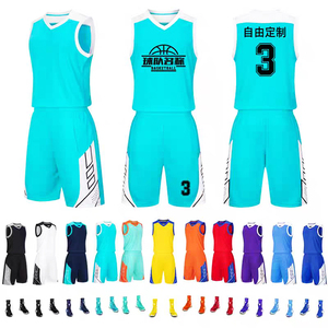 来样定做男篮球衣制服批发印花可定制篮球服 - Product Image 5