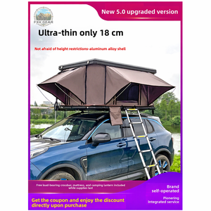 Tenda <span class=keywords><strong>da</strong></span> Tetto Rigida Pieghevole Completamente Automatica in Lega di Alluminio con Tetto Apribile Integrato per SUV - Glamping Estivo e <span class=keywords><strong>Campeggio</strong></span> - Product Image 1