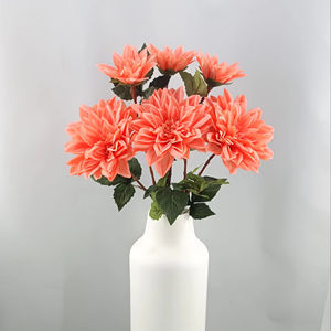 Dahlias artificiels <span class=keywords><strong>avec</strong></span> touche simulée, <span class=keywords><strong>bouquet</strong></span> <span class=keywords><strong>de</strong></span> <span class=keywords><strong>mariée</strong></span> DIY adapté à la décoration <span class=keywords><strong>de</strong></span> table <span class=keywords><strong>de</strong></span> mariage - Product Image 1