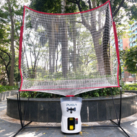 Ensemble d'entraînement de padel portable |   Machine à balles et filet de récupération de balles PT MINI PRO, un incontournable pour la pratique personnelle de padel