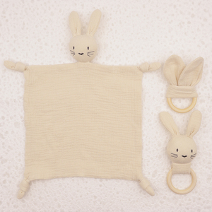 Set de Regalo para Recién Nacidos Maydow, Juguete de Madera Suave, Cepillo de Baño, Manta de Muselina, Caja, Animal de Peluche de Algodón, Sonajeros, Regalo para Bebés Recién Nacidos - Product Image 1