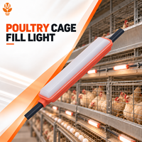 Éclairage LED pour cages à volailles 1,8W 48V 96V IP67 Étanche Sans Scintillement Intensité Variable pour Systèmes d'Éclairage Multi-Niveaux et de Cages à Poulettes