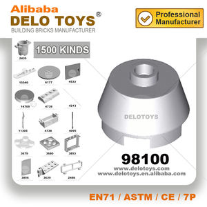 DIY toplu oyuncaklar ABS malzeme yapı taşları plastik tuğla koni 2x2 kesilmiş (NO.98100) - Product Image 2