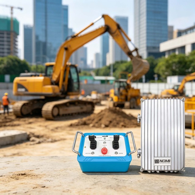 Premium NOMI 008 AC DC 12-24V 2 Buttons Double Speed Waterproof Crane Remote Control for Double Girder Overhead Crane