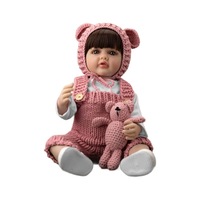 Poupée Reborn à Cheveux Longs de 55 cm, en Vinyle, Réaliste, Jouet d'Imitation pour Enfants, Meilleure Vente Transfrontalière