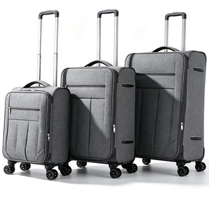 Ensemble de <span class=keywords><strong>valises</strong></span> de voyage en nylon léger et souple à 8 roues, tailles 20, 24, 28 pouces, vente en gros, usine de <span class=keywords><strong>valises</strong></span> DE GER avec logo personnalisé - Product Image 3
