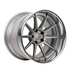 Forged Alloy High End Car Truck Rims-Double Five <b>Spoke</b> Design 100mm/20mm/25mm/30mm/40mm ET Options Black Finish Custom Colors - Product Image 1