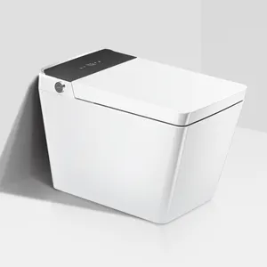 Automatische bodenmontierte sanitärkeramik Keramikschüssel weißes badezimmer WC intelligente intelligente Bidet-Toilette