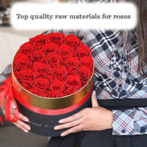Bunga mawar yang diawetkan dapat disesuaikan pabrik hadiah mawar abadi Hari Valentine untuk kotak mawar Hari Ibu - Product Image 6