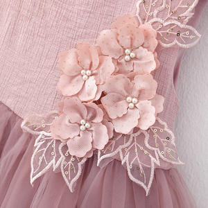 Vestidos de Niña con Decoración Floral para 7 Años - Product Image 3