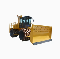 Compacteur vibrant hydraulique XH283J de 28 tonnes pour remblais de décharges, moteur-pompe 192 kW haute efficacité, certifié CE ISO EPA