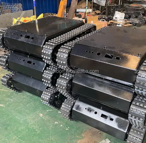 Chasis Eléctrico de Orugas de Goma de 200 kg con Motor y Control Remoto, Plataforma de Orugas de Goma para Maquinaria de Construcción - Product Image 6