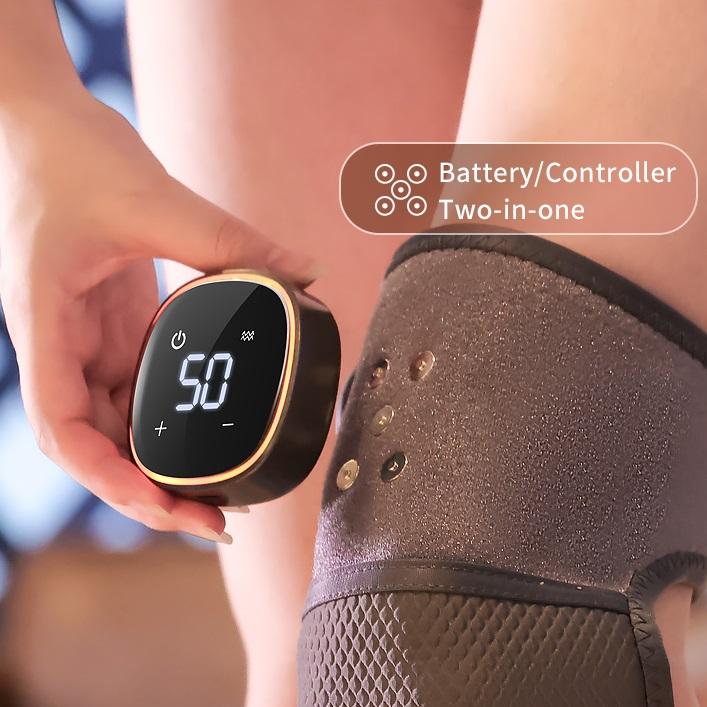 ORANGLES Cordless Heated Knee Massager Wrap | Rechargeable Vibration Therapy with 5 Heat Settings, Adjustable Universal Fit for Arthritis & Joint Pain Relief – Portable Leg & Elbow Massager (Qatar) - detailed closeup view - illustrating benefits - Image 3 of 6 | created for all | Shop Cordless Heated Knee Massager Wrap | Rechargeable Vibration Therapy with 5 Heat Settings, Adjustable Universal Fit for Arthritis & Joint Pain Relief – Portable Leg & Elbow Massager (Qatar) North Carolina | Free Shipping ORANGLES