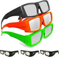 Lunettes d'éclipse solaire ISO 12312: 2:2015(E) et certifiées CE, lunettes d'éclipse en plastique durables pour l'observation directe du soleil